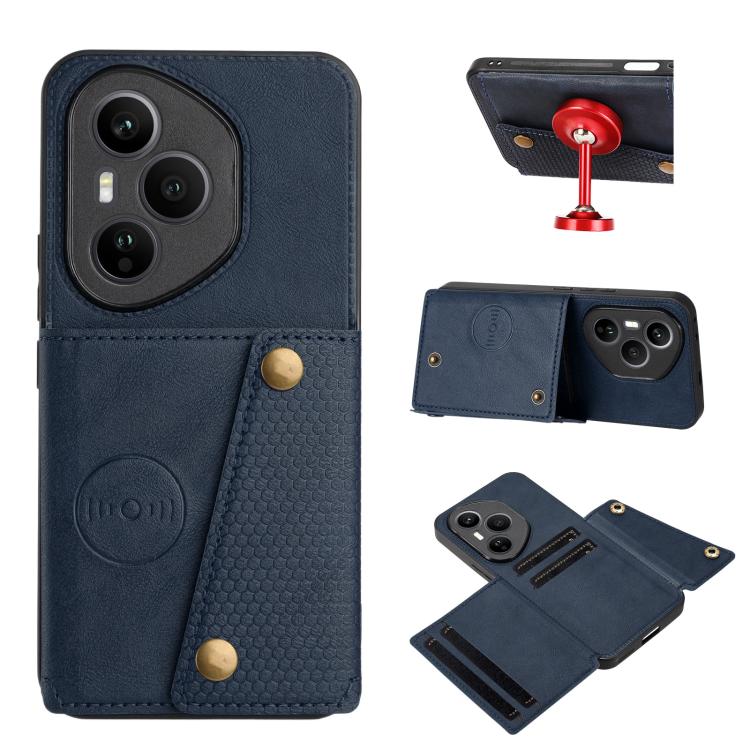 Custodia magnetica per telefono con doppia fibbia, For Honor 400 Pro Global 160.8mm, For Honor 400 Global 156.5mm, For Honor 300 Ultra, For Honor 300 Pro