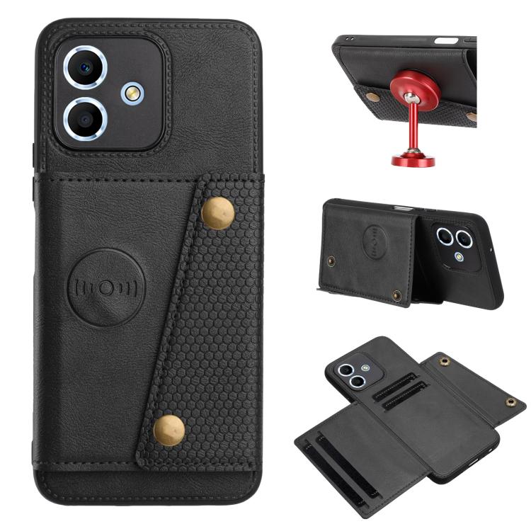 Custodia magnetica per telefono con doppia fibbia, For Honor 600 Pro 5G Global, For Honor 600 5G Global, For Honor 600 Lite 5G Global, For Honor X6c 4G