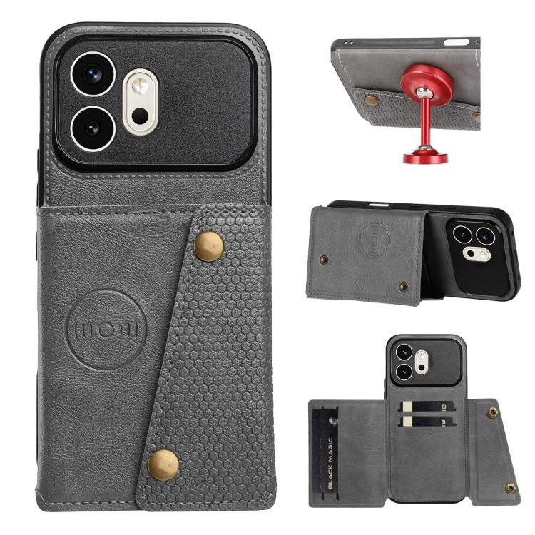Custodia magnetica per telefono con doppia fibbia, For Honor 600 Pro 5G Global, For Honor 600 5G Global, For Honor 600 Lite 5G Global, For Honor X6c 4G
