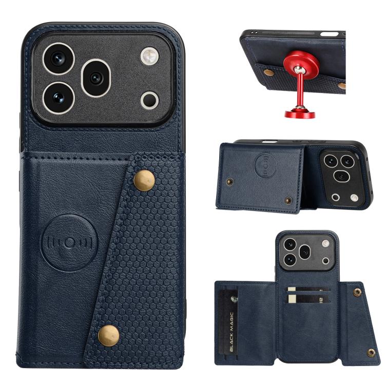 Custodia magnetica per telefono con doppia fibbia, For Honor 600 Pro 5G Global, For Honor 600 5G Global, For Honor 600 Lite 5G Global, For Honor X6c 4G