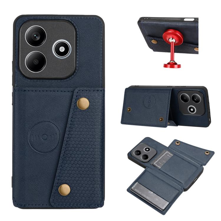 Custodia magnetica per telefono con doppia fibbia, For Honor 600 Pro 5G Global, For Honor 600 5G Global, For Honor 600 Lite 5G Global, For Honor X6c 4G