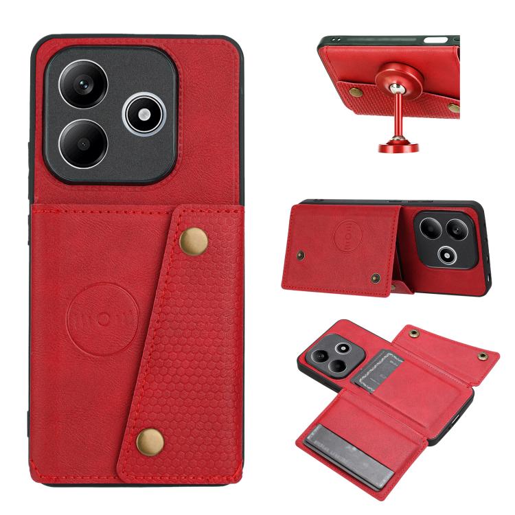 Custodia magnetica per telefono con doppia fibbia, For Honor 600 Pro 5G Global, For Honor 600 5G Global, For Honor 600 Lite 5G Global, For Honor X6c 4G