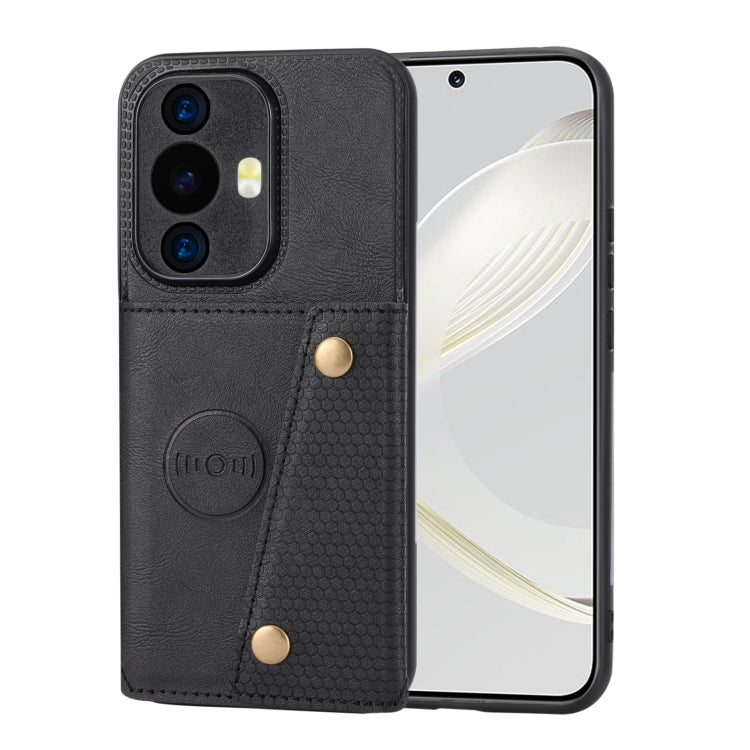 Custodia magnetica per telefono con doppia fibbia, For Huawei Mate 60 Pro, For Huawei nova 11 Pro, For Huawei nova 11