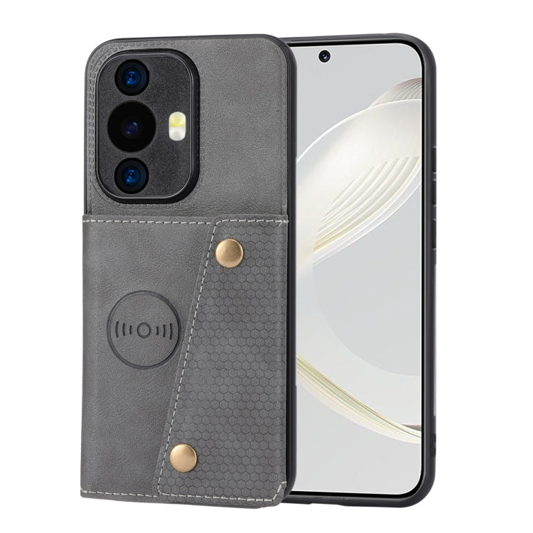 Custodia magnetica per telefono con doppia fibbia, For Huawei Mate 60 Pro, For Huawei nova 11 Pro, For Huawei nova 11