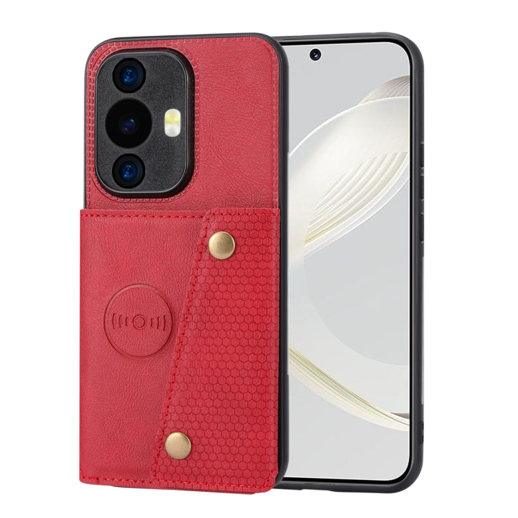 Custodia magnetica per telefono con doppia fibbia, For Huawei Mate 60 Pro, For Huawei nova 11 Pro, For Huawei nova 11