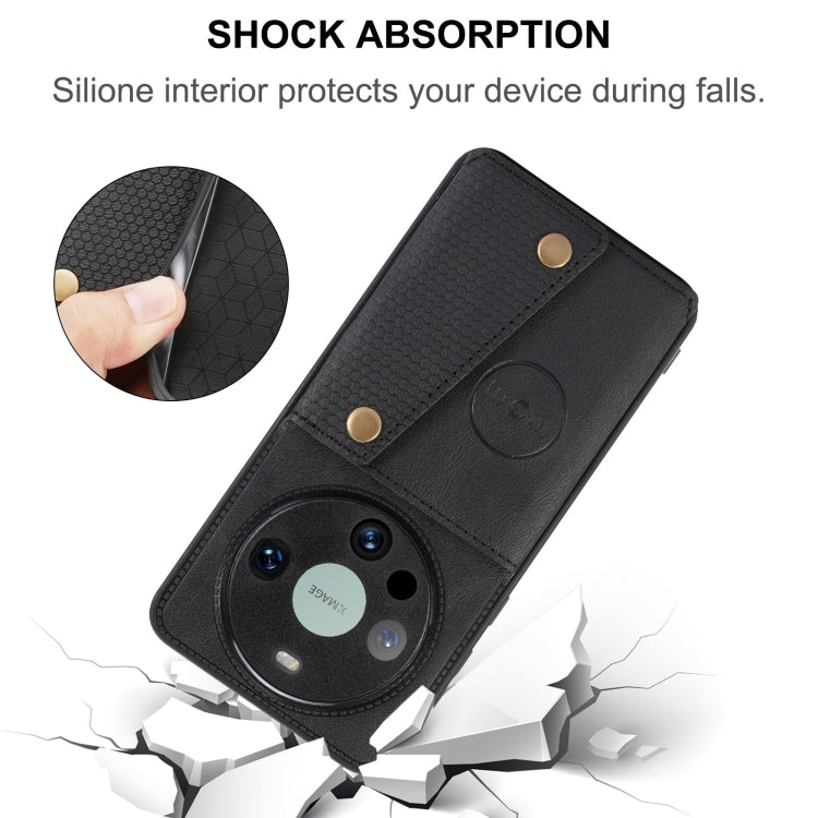 Custodia magnetica per telefono con doppia fibbia, For Huawei Mate 60 Pro, For Huawei nova 11 Pro, For Huawei nova 11