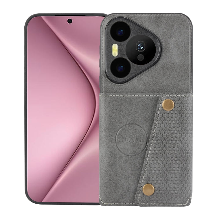 Custodia magnetica per telefono con doppia fibbia, For Huawei nova 13 Pro, For Huawei Pura 70 Pro, For Huawei Pura 70, For Huawei Mate 60