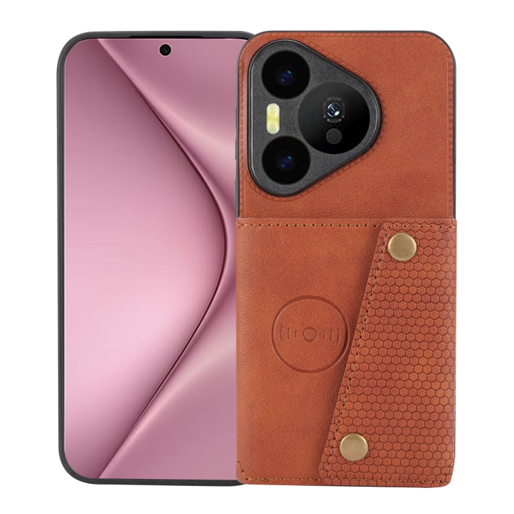 Custodia magnetica per telefono con doppia fibbia, For Huawei nova 13 Pro, For Huawei Pura 70 Pro, For Huawei Pura 70, For Huawei Mate 60