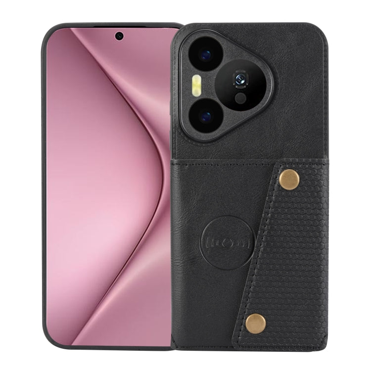 Custodia magnetica per telefono con doppia fibbia, For Huawei nova 13 Pro, For Huawei Pura 70 Pro, For Huawei Pura 70, For Huawei Mate 60