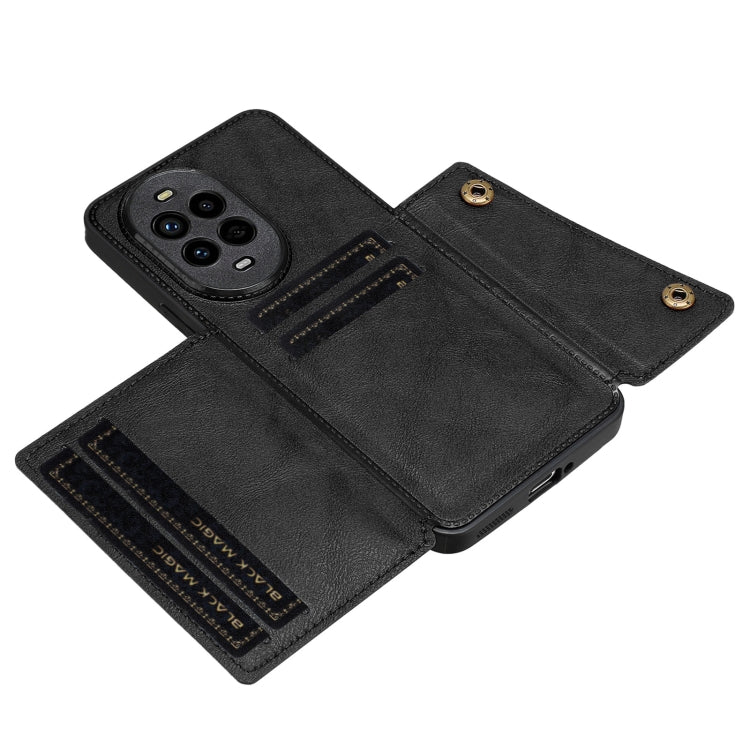 Custodia magnetica per telefono con doppia fibbia, For Huawei nova 13 Pro, For Huawei Pura 70 Pro, For Huawei Pura 70, For Huawei Mate 60