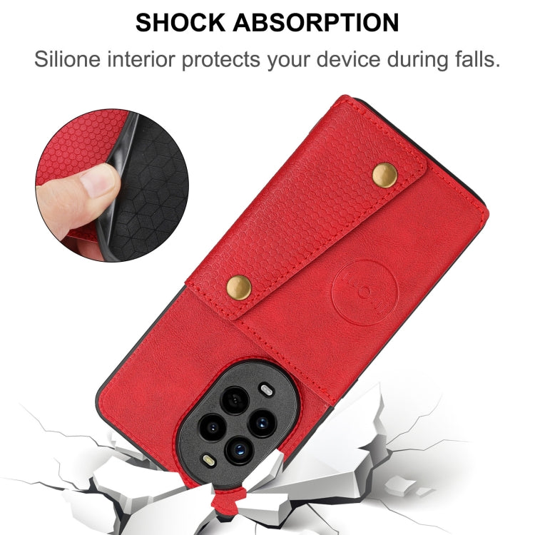 Custodia magnetica per telefono con doppia fibbia, For Huawei nova 13 Pro, For Huawei Pura 70 Pro, For Huawei Pura 70, For Huawei Mate 60