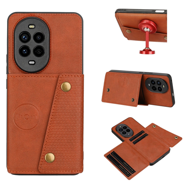 Custodia magnetica per telefono con doppia fibbia, For Huawei nova 13 Pro, For Huawei Pura 70 Pro, For Huawei Pura 70, For Huawei Mate 60