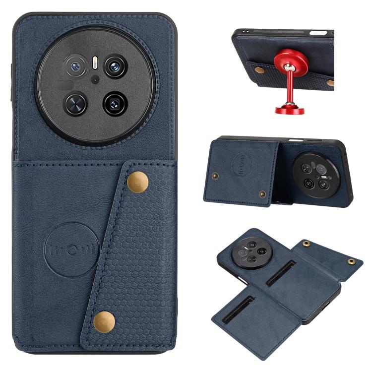 Custodia magnetica per telefono con doppia fibbia, For Huawei nova 14 Pro, For Huawei nova 14, For Huawei Mate 70 Pro / 70 Pro+, For Huawei Mate 70