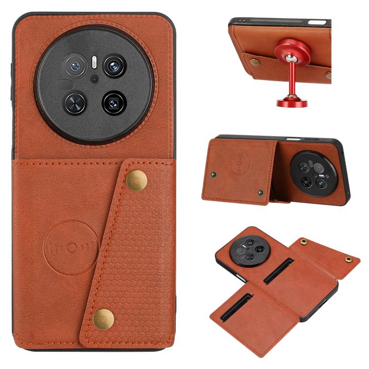 Custodia magnetica per telefono con doppia fibbia, For Huawei nova 14 Pro, For Huawei nova 14, For Huawei Mate 70 Pro / 70 Pro+, For Huawei Mate 70