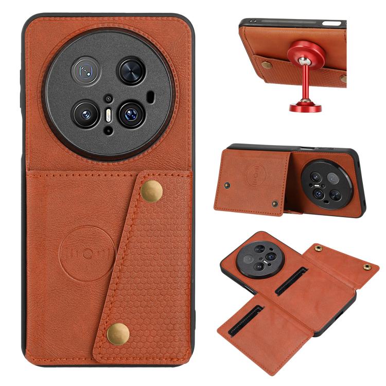 Custodia magnetica per telefono con doppia fibbia, For Huawei nova 14 Pro, For Huawei nova 14, For Huawei Mate 70 Pro / 70 Pro+, For Huawei Mate 70