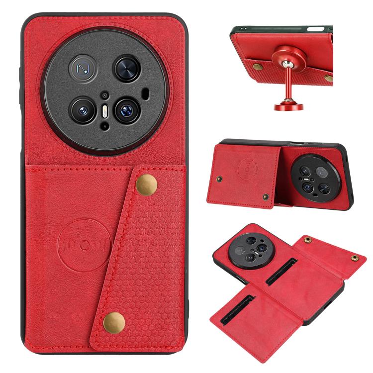 Custodia magnetica per telefono con doppia fibbia, For Huawei nova 14 Pro, For Huawei nova 14, For Huawei Mate 70 Pro / 70 Pro+, For Huawei Mate 70