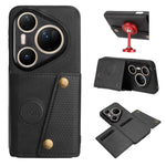 Custodia magnetica per telefono con doppia fibbia, For Huawei Pura 80 Ultra, For Huawei Pura 80 Pro / 80 Pro+, For Huawei Pura 80, For Huawei nova 14 Ultra