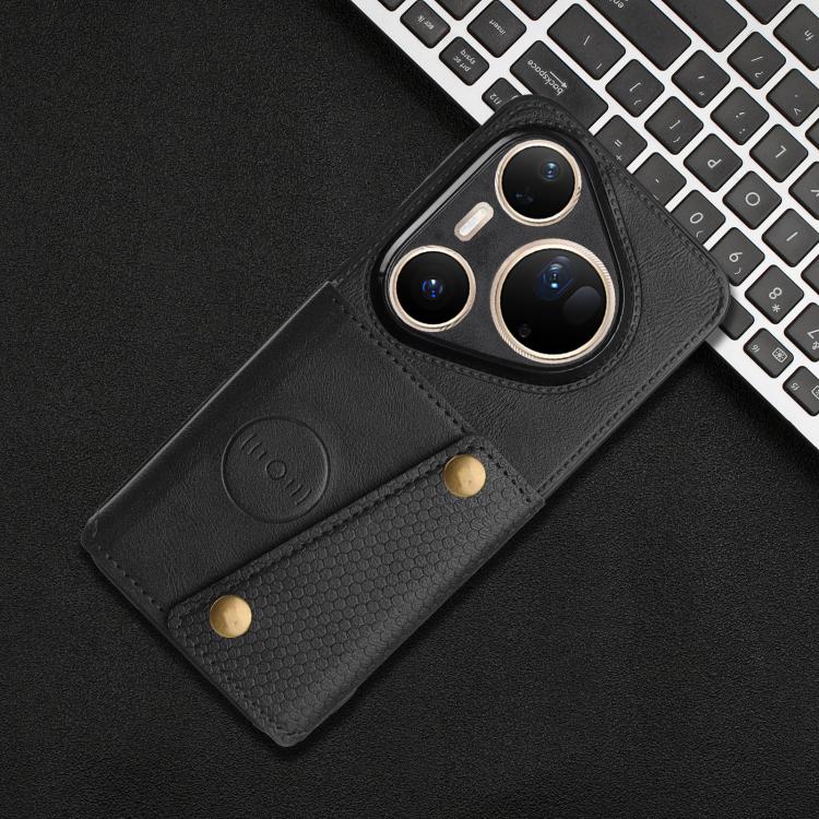 Custodia magnetica per telefono con doppia fibbia, For Huawei Pura 80 Ultra, For Huawei Pura 80 Pro / 80 Pro+, For Huawei Pura 80, For Huawei nova 14 Ultra
