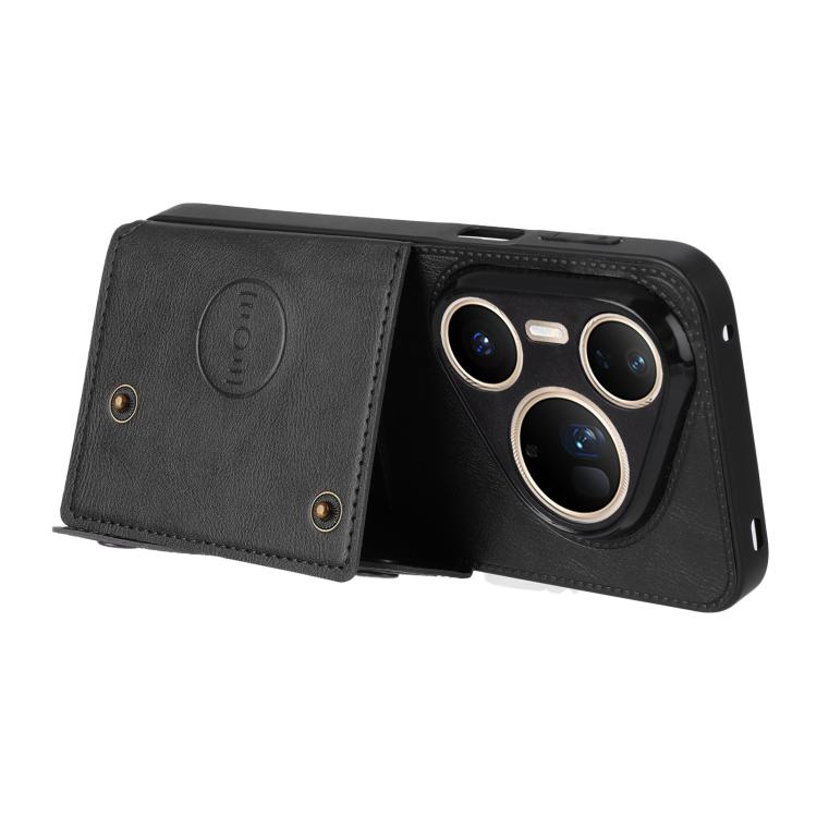 Custodia magnetica per telefono con doppia fibbia, For Huawei Pura 80 Ultra, For Huawei Pura 80 Pro / 80 Pro+, For Huawei Pura 80, For Huawei nova 14 Ultra