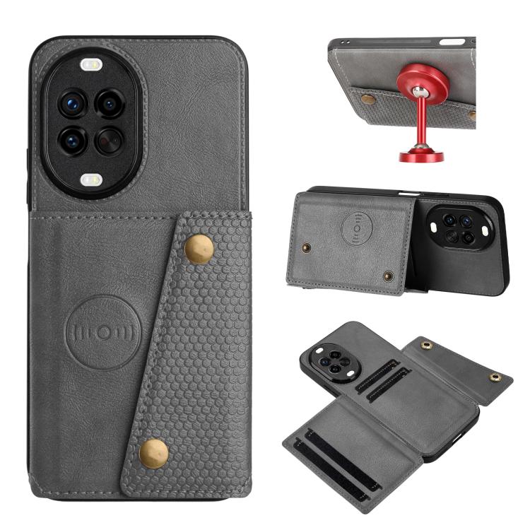 Custodia magnetica per telefono con doppia fibbia, For Huawei nova 15 Pro 5G, For Huawei nova 15 5G, For Huawei Mate 80 Pro Max, For Huawei Mate 80