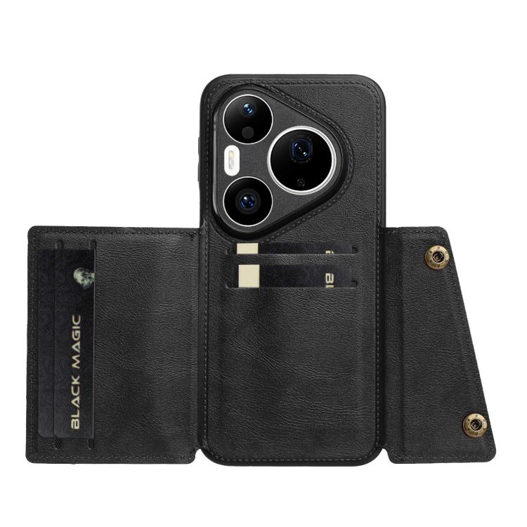 Custodia magnetica per telefono con doppia fibbia, For Huawei Pura 90 Pro Max 5G, For Huawei Pura 90 Pro 5G, For Huawei Pura 90 5G, For Huawei nova 15 Ultra 5G