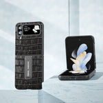 Custodia in pelle di coccodrillo per Samsung Galaxy Z Flip4