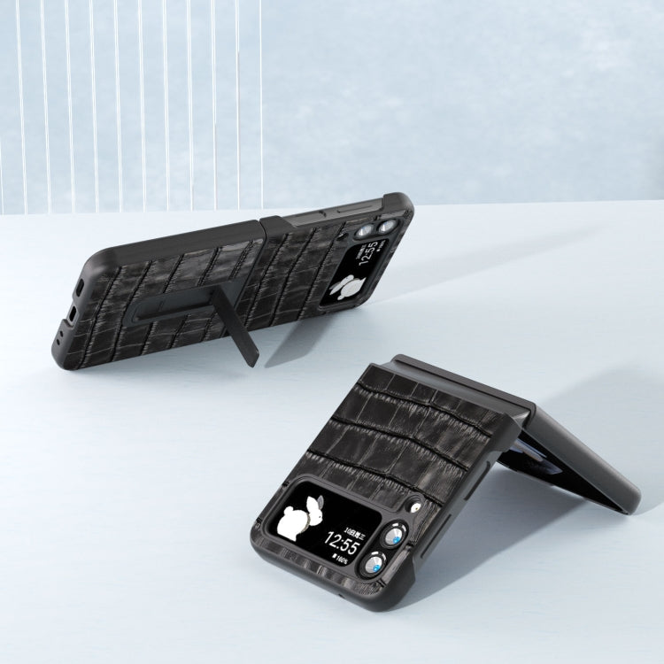 Custodia in pelle di coccodrillo per Samsung Galaxy Z Flip4