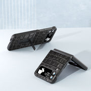 Custodia in pelle di coccodrillo per Samsung Galaxy Z Flip4