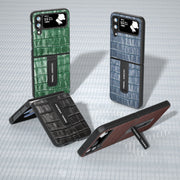 Custodia in pelle di coccodrillo per Samsung Galaxy Z Flip4