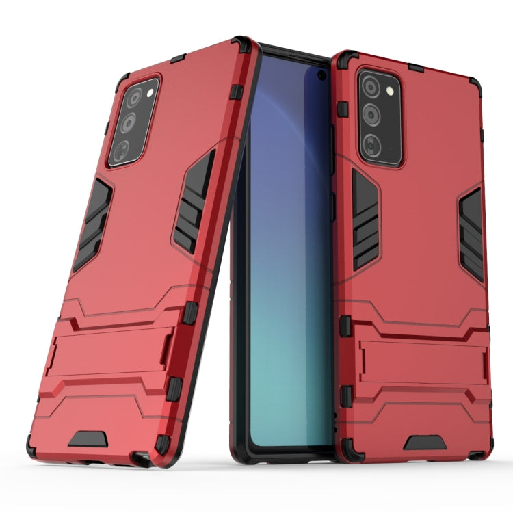 Custodia protettiva antiurto per PC + TPU con supporto, For Samsung Galaxy Note20, For Samsung Galaxy Note20  Plus, For Huawei P smart 2020, For OPPO Reno4 Pro, For OPPO Reno4, For Huawei Enjoy Z