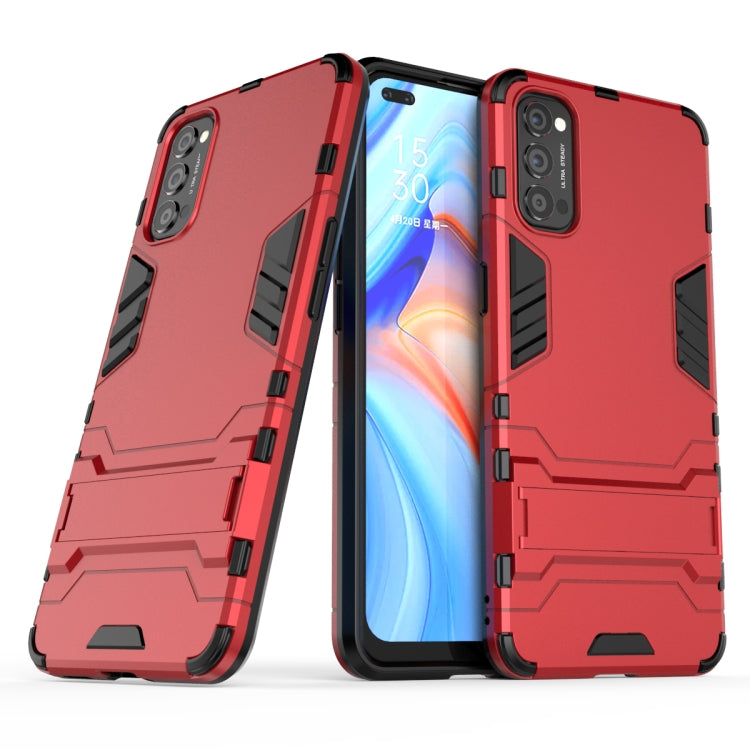 Custodia protettiva antiurto per PC + TPU con supporto, For Samsung Galaxy Note20, For Samsung Galaxy Note20  Plus, For Huawei P smart 2020, For OPPO Reno4 Pro, For OPPO Reno4, For Huawei Enjoy Z