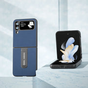 Custodia in pelle e PC Litchi per Samsung Galaxy Z Flip4
