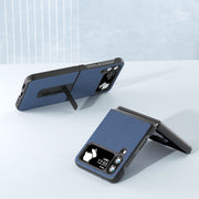 Custodia in pelle e PC Litchi per Samsung Galaxy Z Flip4