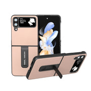 Custodia in pelle e PC Litchi per Samsung Galaxy Z Flip4