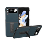 Custodia in pelle e PC Litchi per Samsung Galaxy Z Flip4