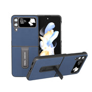 Custodia in pelle e PC Litchi per Samsung Galaxy Z Flip4