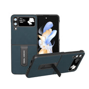 Custodia in pelle e PC Litchi per Samsung Galaxy Z Flip4