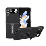 Custodia in pelle e PC Litchi per Samsung Galaxy Z Flip4