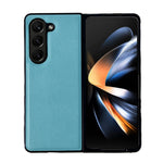 Custodia TPU antiurto Litchi per Samsung Galaxy Z Fold5