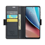Custodia per telefono in pelle antifurto RFID CaseMe 023 con fibbia a farfalla, For Motorola Moto G Stylus 5G 2023