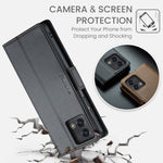 Custodia per telefono in pelle antifurto RFID CaseMe 023 con fibbia a farfalla, For Motorola Moto G Stylus 5G 2023
