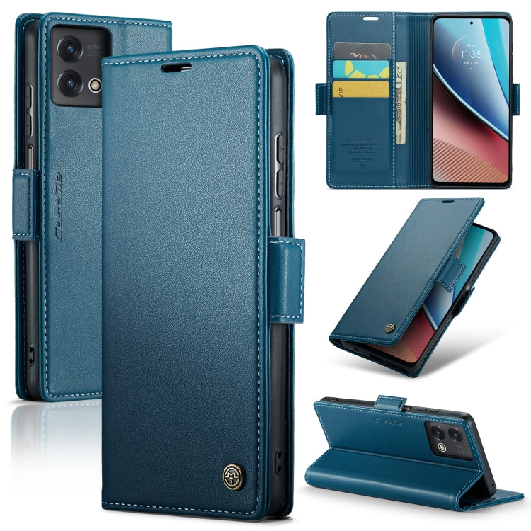 Custodia per telefono in pelle antifurto RFID CaseMe 023 con fibbia a farfalla, For Motorola Moto G Stylus 5G 2023