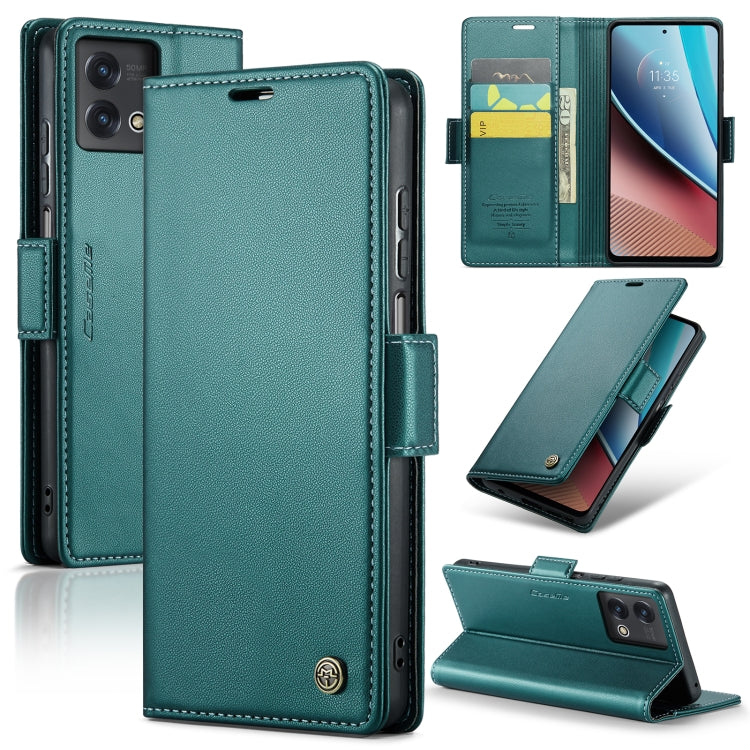 Custodia per telefono in pelle antifurto RFID CaseMe 023 con fibbia a farfalla, For Motorola Moto G Stylus 5G 2023