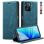CaseMe 013 Custodia multifunzionale in pelle a conchiglia orizzontale, For OPPO Reno8 T 4G, For OPPO A57 4G Global/A57S 4G Global/A77 4G Global