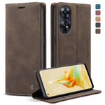 CaseMe 013 Custodia multifunzionale in pelle a conchiglia orizzontale, For OPPO Reno8 T 4G, For OPPO A57 4G Global/A57S 4G Global/A77 4G Global