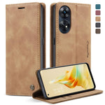 CaseMe 013 Custodia multifunzionale in pelle a conchiglia orizzontale, For OPPO Reno8 T 4G, For OPPO A57 4G Global/A57S 4G Global/A77 4G Global