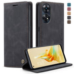 CaseMe 013 Custodia multifunzionale in pelle a conchiglia orizzontale, For OPPO Reno8 T 4G, For OPPO A57 4G Global/A57S 4G Global/A77 4G Global