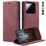 CaseMe 013 Custodia multifunzionale in pelle a conchiglia orizzontale, For Xiaomi 14 Pro, For Xiaomi 14, For Xiaomi Redmi Note 13 5G, For Xiaomi Redmi Note 13 Pro+