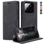 CaseMe 013 Custodia multifunzionale in pelle a conchiglia orizzontale, For Xiaomi 14 Pro, For Xiaomi 14, For Xiaomi Redmi Note 13 5G, For Xiaomi Redmi Note 13 Pro+
