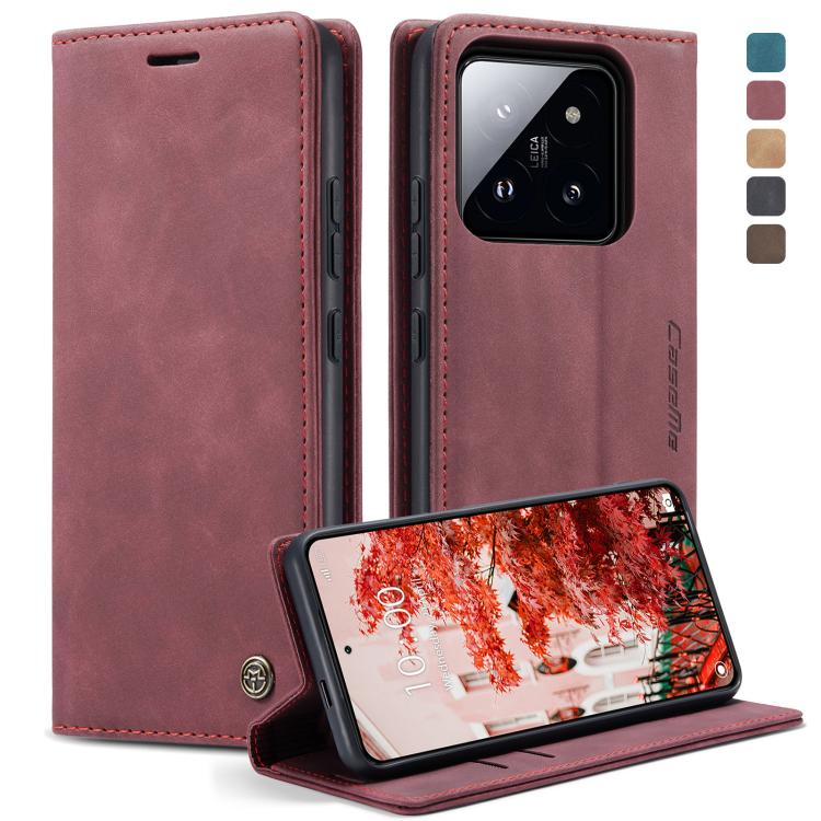 CaseMe 013 Custodia multifunzionale in pelle a conchiglia orizzontale, For Xiaomi 14 Pro, For Xiaomi 14, For Xiaomi Redmi Note 13 5G, For Xiaomi Redmi Note 13 Pro+